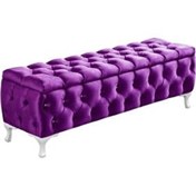 Resim aldagelsin Lüks Sandıklı Chester Puf Bench Ayakucu Koltuk 120 Cm 