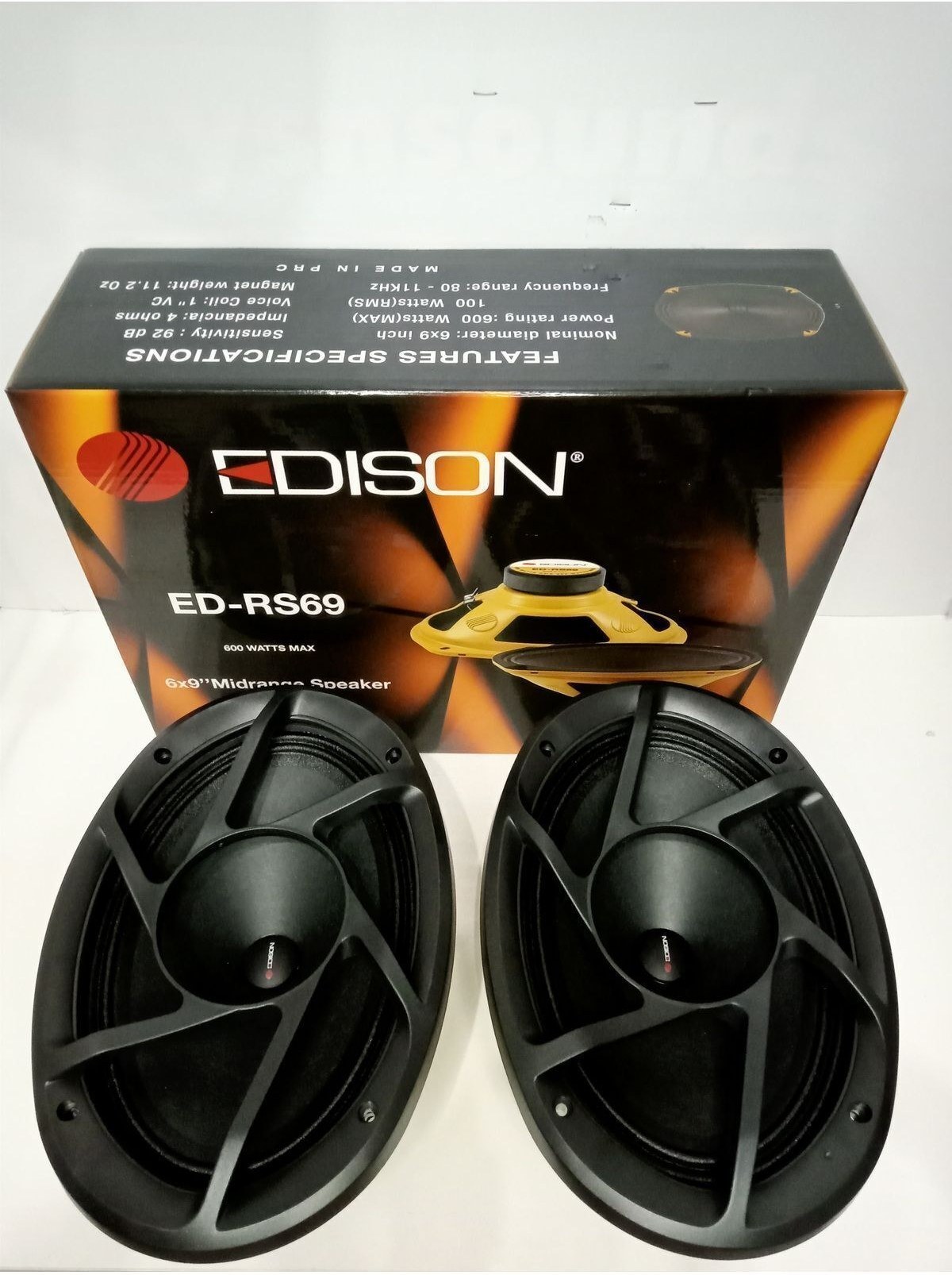 ま EDİSON Edison ED RS69 6x9 Oval Midrange Hoparlör Fiyatı ve