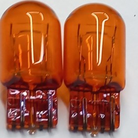 Resim 12v T20 Büyük Dipsiz Turuncu Çift Duy 1016 Ampul 2 Adet Turuncu 