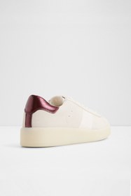 Resim Aldo ADREI - Kadın Gerçek Deri Beyaz Bağcıklı Platform Sneaker 