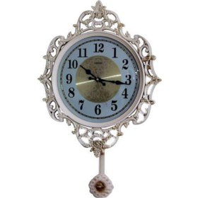 Resim Kenpazar Sarkaçlı Duvar Saati Ferforje Desenli Hediyelik Duvar Saati çok Renkli 