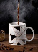 Resim yhfoto Mermer Etnik Kupa - Vintage Kupa - Retro Kupa - Kupa Bardak - Etnic Cup Mug 