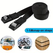 Resim 1-5m arası ayarlanabilir ağır hizmet tipi çıtçıtlı kayışlar - Arabalar, karavanlar, motosikletler ve bisikletler için dayanıklı naylon ratchet kemer - Toka ve halka kapatma ile güvenli yük ve bagaj bağlama çözümü, Araç yükleme aksesuarı|Güvenli ratchet tasarımı|Güçlü naylon malzeme 