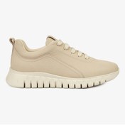 Resim Greyder 33940 Kadın Ekru Hakiki Deri Sneaker Ayakkabı 