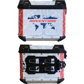 Resim Gp Kompozit DSN09 Universal 40 Lt x 2 Desenli Alüminyum Motosiklet Yan Çanta Seti 