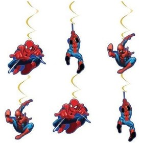 Resim Asmalı Tavan Sarkıt Süsü 6 Lı Spiderman Çok Renkli 
