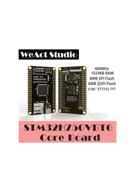 Resim Weact Studio Stm32h750vbt6 Geliştirme Kartı Kit - 0.96" St7735 Tft Lcd, Ov7725 Kamera Modülü, 8mb Qspı Flash, 8mb Spı Fl 