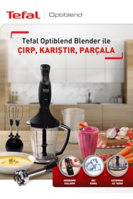 Resim Tefal HB1748TR Optiblend 1000 Watt 1,5 L Siyah El Blender Seti 