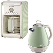 Resim Vintage 00M134204AR0 Yeşil Filtre Kahve Makinesi ve 00C286904AR0 1.7 L Kettle Seti Ariete