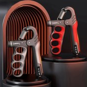 Resim 1 adet Ayarlanabilir Dirençli El Kavrama Güçlendirici, 5-100kg - Ergonomik Kaymaz TPR Sap, Dayanıklı Paslanmaz Çelik ile Parmak & Kol Kası Güçlendirici, Rehabilitasyon | Turuncu, Kırmızı, Gri Renklerde Mevcut, Kavrama Güç Antrenörü 