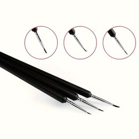 Resim 1/3 Adet Detaylı Boya Fırçaları, Tırnak Fırçası, 3 Farklı Boyutlu, Boyama Kalemi Seti, İnce Çizgi Fırçalar, DIY El Sanatları, Heykel ve Resim 
