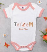 Resim Bitmeyen Kartuş Bk Kids Kişiye Özel Pembe Bebek Body Zıbın - Model 59 