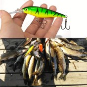 Resim 1 adet Minnow Balıkçılık Yemi Crankbait Sert Yem Wobblers Peche Bass Trolling Yemi Isca Yapay Balıkçılık Takımı için 