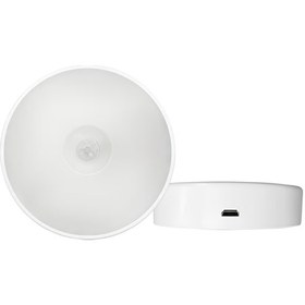 Resim Usb Şarjlı Akıllı Hareket Sensörlü Kablosuz Led Aydınlatma Lamba Beyaz Işık - 1 Adet 