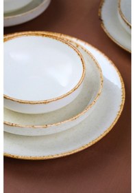 Resim Porser Porselen Sofia Vena Tarçın Yemek Takımı 6 Kişilik 24 Parça S302451103 Ekru 