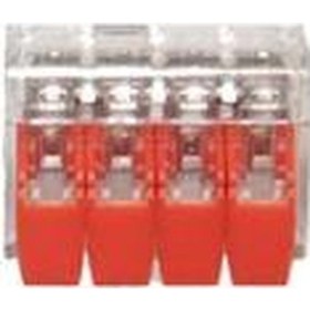 Resim Eurowest Çok Amaçlı 4 İletken Bağlantılı Klemens Turuncu - 1 Paket 50 Adet 