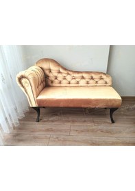 Resim Dekoratif Bihter Koltuk Josefin Puf 110 Cm Siyahayak Vizon 