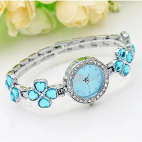 Resim Caven Denton Marka Aşk Kalp Kristal Kayış Yonca Bilezik Izle Kakma Taklidi Su Geçirmez Kuvars Elbise Saatler Moda Saat Reloj Casıo (Yurt Dışından) 