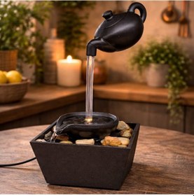 Resim Led Demlik Tasarımlı Şelale Süs Havuzu 