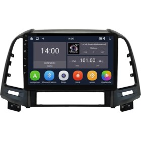 Resim Carvocal Hyundai Santa Fe (2006-2012) Android 14 Multimedya Carplay 9 Inch 4 GB Ram / 64 GB Hafıza CRV-4291XD 
