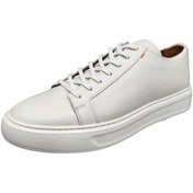 Resim Marcomen 17136 Hafif Taban Deri Sneakers Erkek Ayakkabı Beyaz 