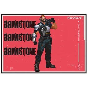 Resim Valorant Brimstone Gaming Oyuncu Mouse Pad 