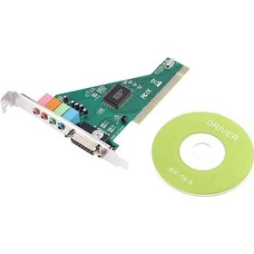 Resim Sirius Sound Pro HT8738AM/PCI CMI8738 4.1 Kanal PCI X8 Ses Kartı 