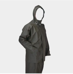 Resim Önü Fermuarlı 4XL Alt Üst Haki Yağmurluk Haki 