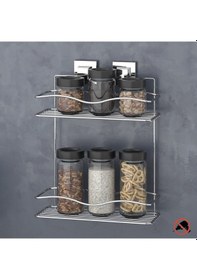 Resim Teknotel Easyfıx Yapıskanlı 2 Katlı Mutfak Rafı Krom Ef042 Krom 