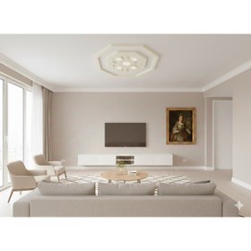 Resim MOTİFPİYER Tavan Spot Göbegi-Motifli-Sekizgen-74-86cm-Dıs Çitalı 