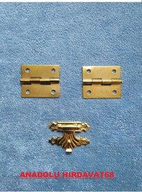 Resim Anadoluhirdavat Dekoratif Tavla Ve Mini Kutu Menteşe Ve Klips Sarı Renk (309969046) 