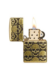 Resim Zippo 29561 Skulls Design Çakmak Çok Renkli 