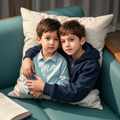 Resim Kişiselleştirilmiş fotoğraflı yastık kılıfı, tek taraflı baskılı yastık kılıfı, erkek kardeş yastığı, yatak odası ve oturma odası için özel yastıklar, hediye, aile fotoğraf matları, ev yapımı fotoğrafik yastık kılıfları 