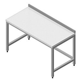 Resim Öztiryakiler Çalışma Tezgahı Polietilen Tablalı Taban Rafsız 120x60 CM 