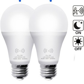 Resim 2/5 PK Kasotile Hareket Sensörlü Akkor Lamba, 9W A19 Hareket Sensörlü Akkor Lamba, Motion Dedektörü Otomatik Aktifleştirilmiş Alacakaranlık Şafak LED Işık Lambası Gündüz Işığı, Sıcak Beyaz 3000K/Soğuk Beyaz 6000K E26 