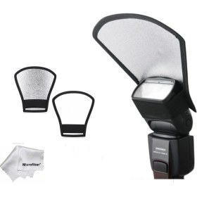 Resim Tepe Kafa Flash Flaş Için Yansıtıcı 2 In 1 Softbox Canon Nikon Sony Yongnuo Pixel Godox Vb 