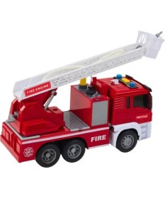 Resim Farbu Oyuncak Sesli Işıklı Pilli Merdivenli Full Fonksiyon Su Püskürtme Oyuncak Eğitici Itfaiye Arabası 