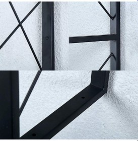 Resim Metal Duvar Rafı Mutfak Salon Rafı Duvar Kitaplığı 