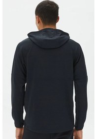 Resim Nike Pro Dri Fit Fleece Pullover Hoodie Erkek Kapüşonlu Sweatshirt Siyah Siyah 