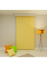 Resim PAREDORA Çizgili Başak Tek Kanat Fon Perde 