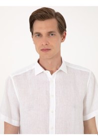 Resim Pierre Cardin Erkek Beyaz Gömlek Kısa Kollu 50305680-vr013 Beyaz 