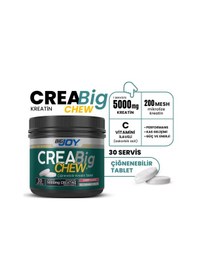 Resim Kreatin Creabig Chew Vişne Aromalı Çiğnenebilir Tablet 120 Adet 30 Servis Aromasız 