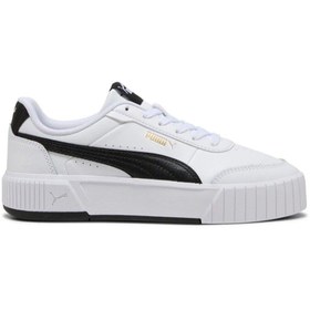 Resim Puma Carina Mia Beyaz Siyah Kadın Sneaker Spor Ayakkabı 