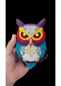 Resim Hediyelik Işıklı Baykuş Boyama 