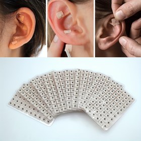 Resim 1200 adet Doğal Kulak Akupunktur Tohumları - Rahatlama için Manuel Masaj Aracı, Elektriksiz Kulak Akupunktur Noktaları Basınç Uyarımı İçin, Polyester Malzeme, Hedefli Kullanım için Kolay Izgara Tasarımı, Akupunktur Ürünleri 