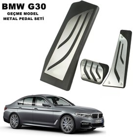 Resim Point Bmw G30 Uyumlu Pedal Seti Takımı Geçmeli Otomotik 3 Parça 