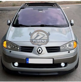 Resim Renault Megane 2 2003-2008 Uyumlu H Lip Esnek Ön Lip 2 Parça Karlık Ön Ek Tampon Altı Dil 