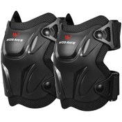 Resim Mufunye Bisiklet, Motosiklet, Kayak Ve Paten İçin Şok Emici Ve Konforlu Dizlik - Mt354-hx Siyah 