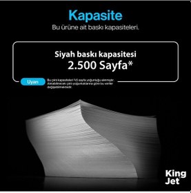 Resim Kingjet Canon Uyumlu 071h Crg-071h Yüksek Kapasiteli 20'li Paket Uyumlu, Toner Çipli / Mf272 