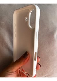 Resim Apple Uyumlu iPhone 16 Logolu İçi Kadife Silikon Lansman Kılıf 